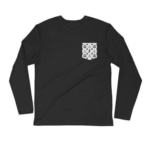 F is for Family Long Sleeve Pocket Tee